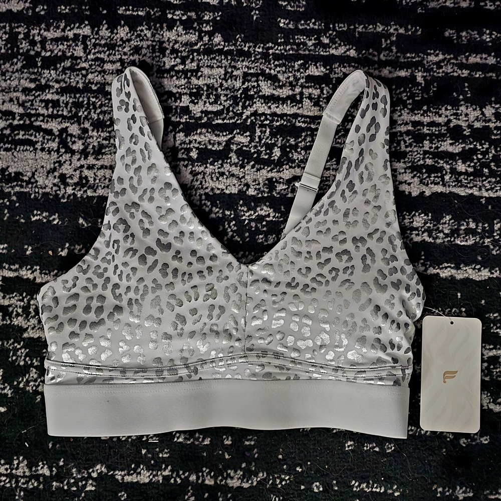 Women’s Silver Leopard Print Bralette